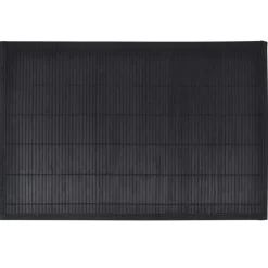 6 Placemats bamboe 30 x 45 cm zwart