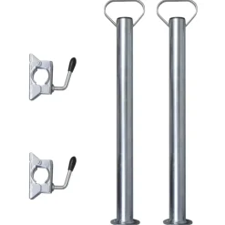 2 steunbuizen met 2 klemmen voor 48 mm neuswiel