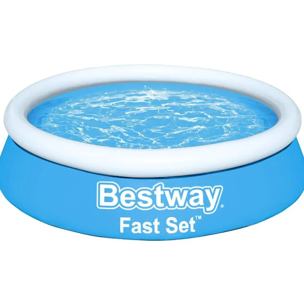 Bestway Fast Set Zwembad opblaasbaar rond 183x51 cm blauw