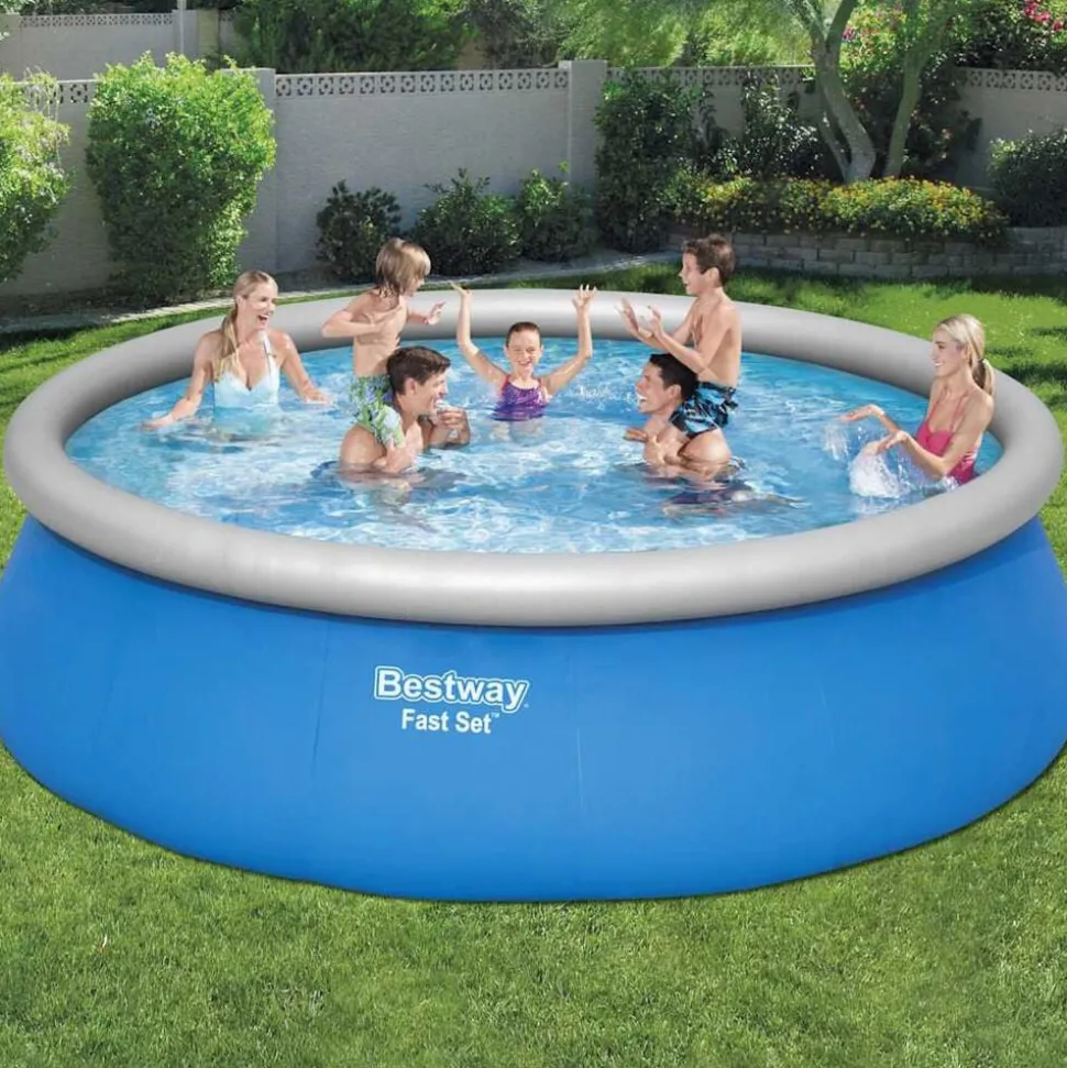 Bestway Fast Set Zwembadset opblaasbaar rond 457x122 cm
