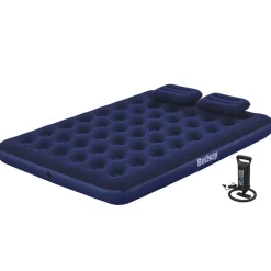 Bestway Luchtbed opblaasbaar met kussen en pomp 203x152x22 cm 67374