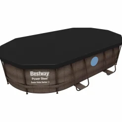 Bestway Power Steel Zwembadset ovaal 488x305x107 cm