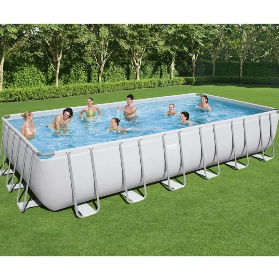 Bestway Power Steel Zwembadset rechthoekig 732x366x132 cm