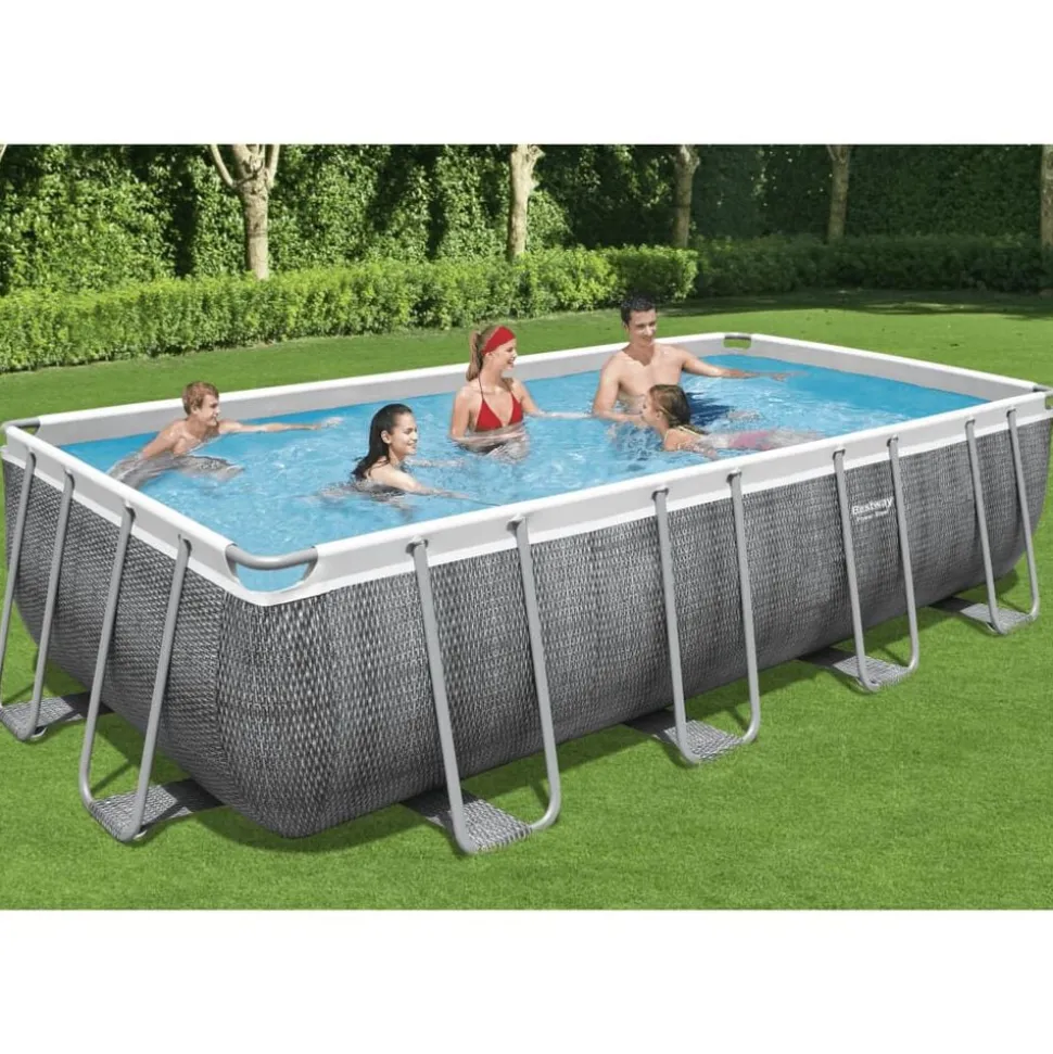 Bestway Power Steel Zwembadset rechthoekig 549x274x122 cm