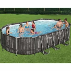 Bestway Power Steel Zwembadset ovaal 488x305x107 cm