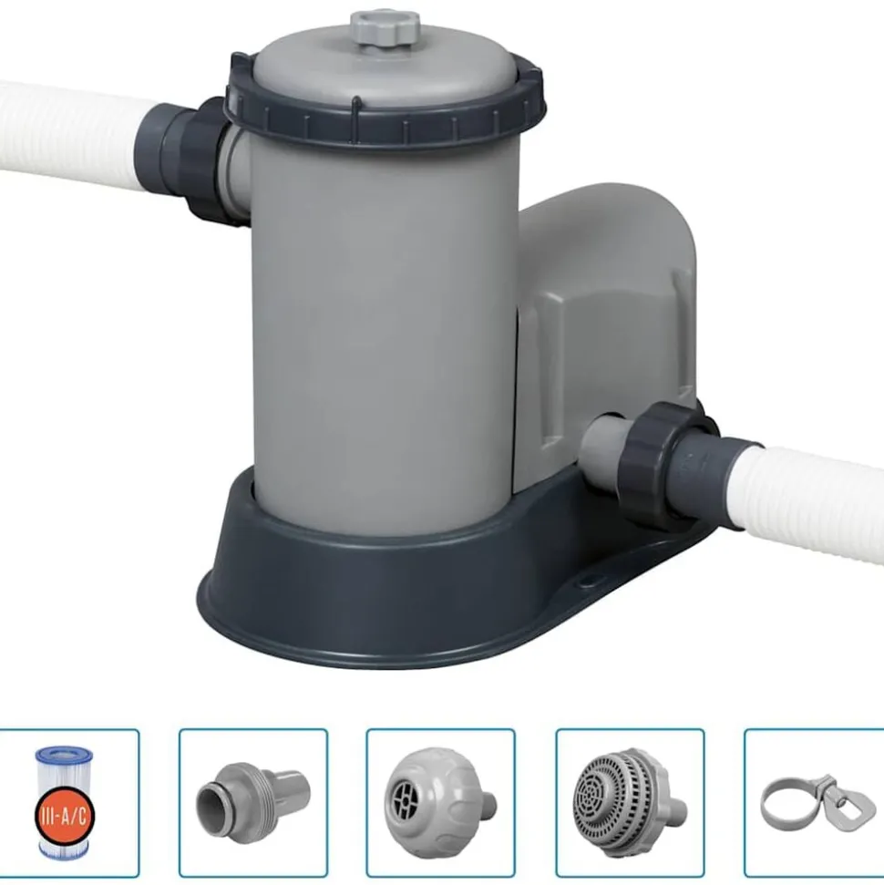 Bestway Power Steel Zwembadset ovaal 488x305x107 cm