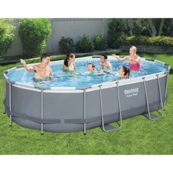 Bestway Power Steel Zwembadset ovaal 488x305x107 cm