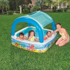 Bestway Speelbad met overkapping 140x140x114 cm blauw 52192