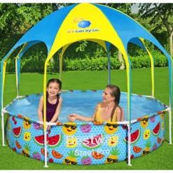 Bestway Steel Pro Kinderzwembad uv Careful bovengronds 244x51 cm