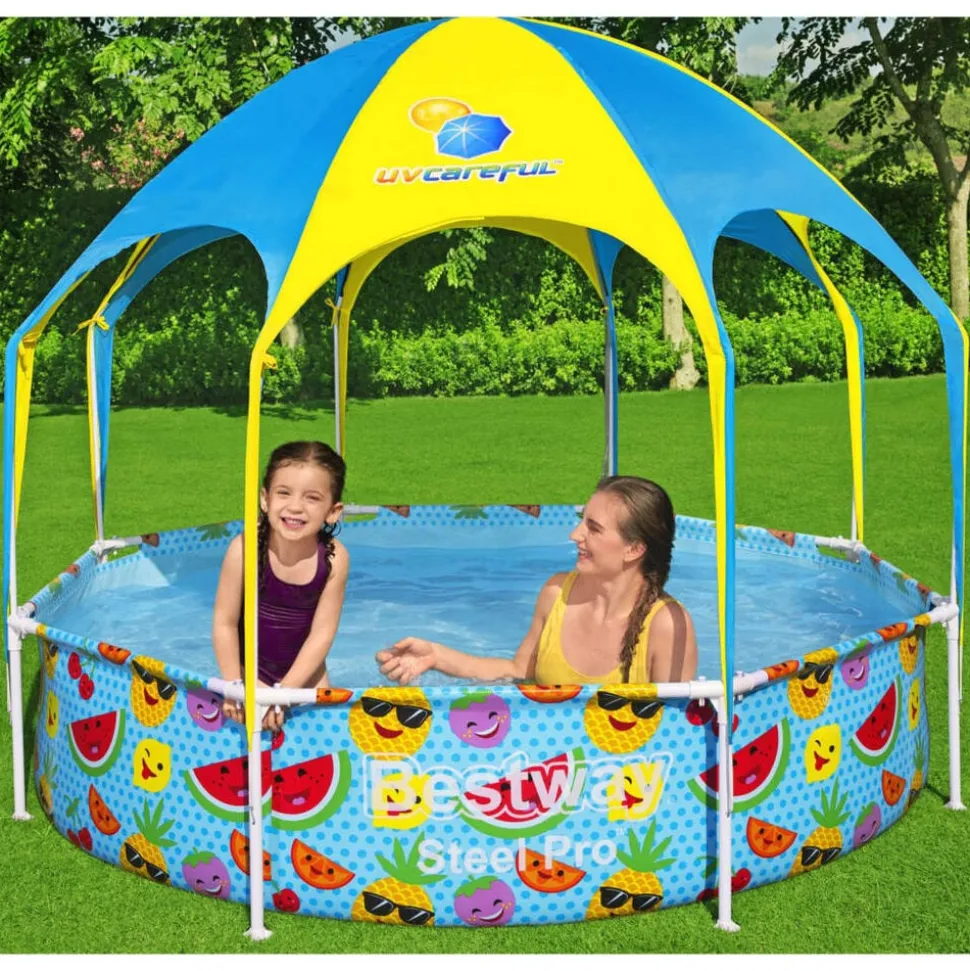 Bestway Steel Pro Kinderzwembad uv Careful bovengronds 244x51 cm