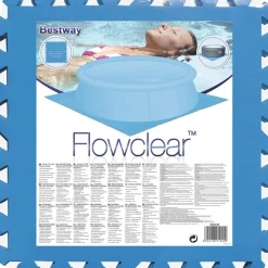 Bestway Zwembadbodembeschermers 8 st blauw 58220