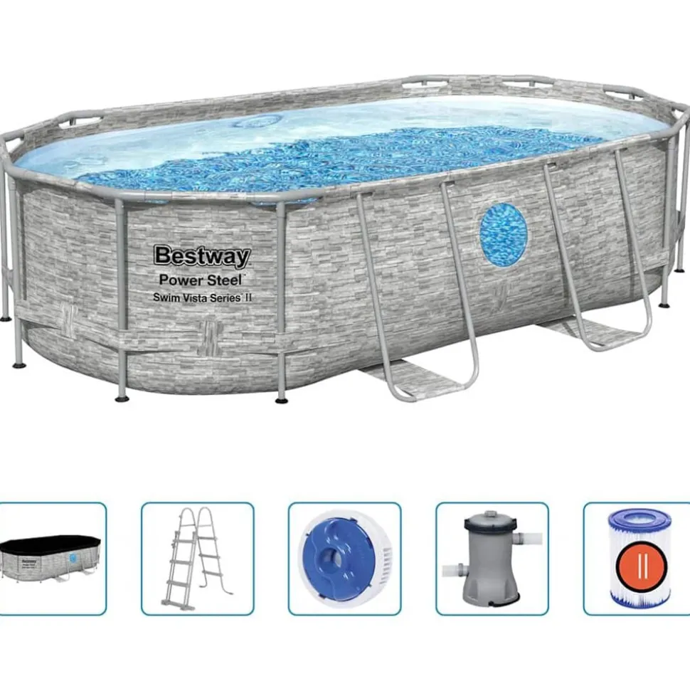 Bestway Zwembadset Power Steel 427x250x100 cm