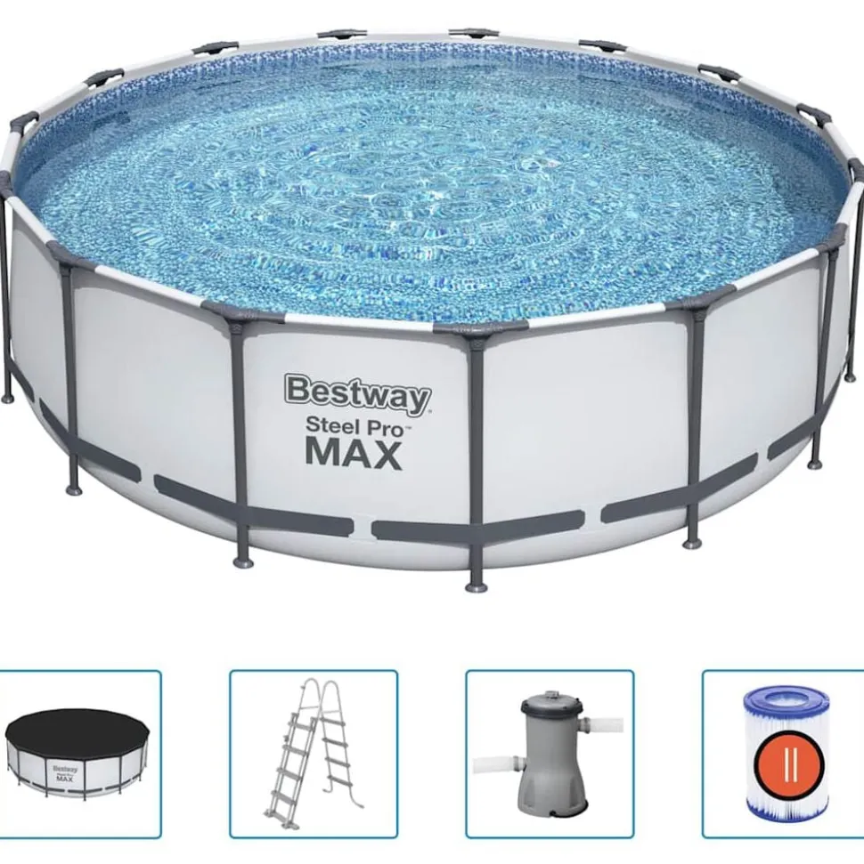 Bestway Zwembadset Steel Pro MAX rond 457x122 cm
