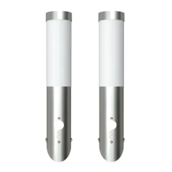 Buitenlamp RVS Enego met sensor (2 stuks)