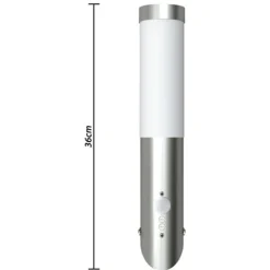 Buitenlamp RVS Enego met sensor (2 stuks)