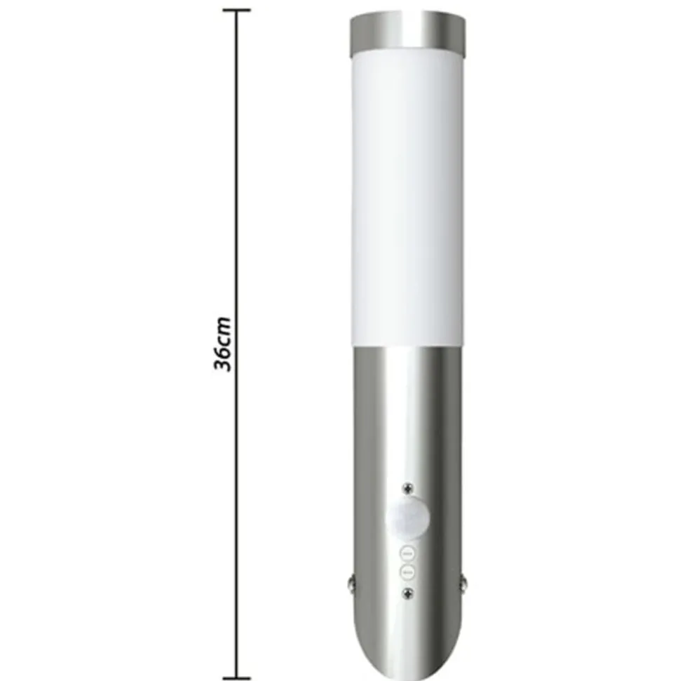 Buitenlamp RVS Enego met sensor (2 stuks)