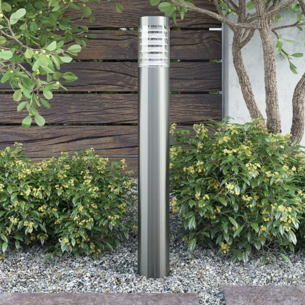 Cilindervormige RVS LED tuinlamp