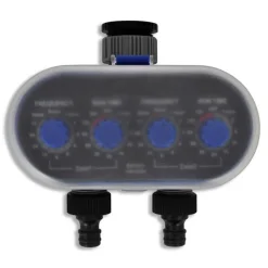 Elektrische Irrigatie watertimer (2 uitgangen)