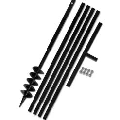 Grondboor 100 mm met 5 m verlengstuk Staal