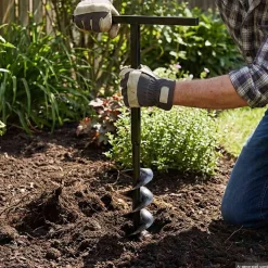 Grondboor 100 mm met 5 m verlengstuk Staal