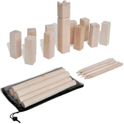 Houten Kubb spel set