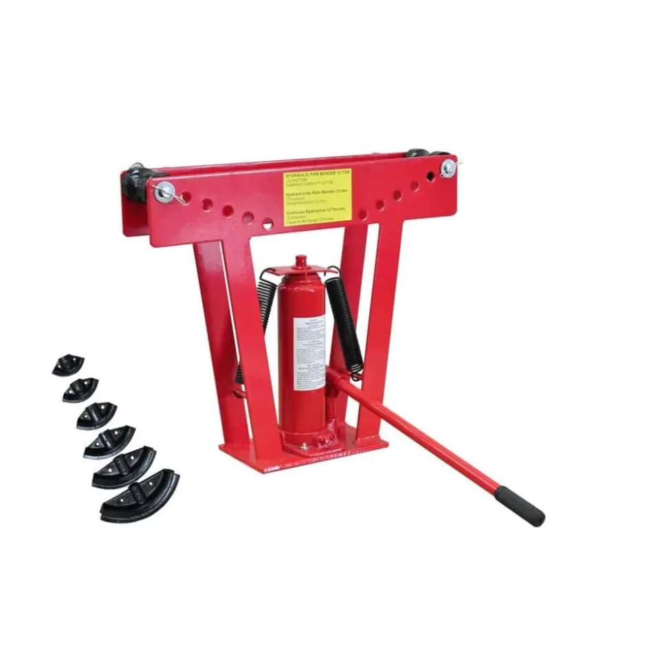 Hydraulische pijpenbuiger 12-ton met 6 mallen