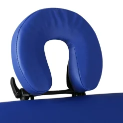 Inklapbare massagetafel 3 zones met houten frame (blauw)