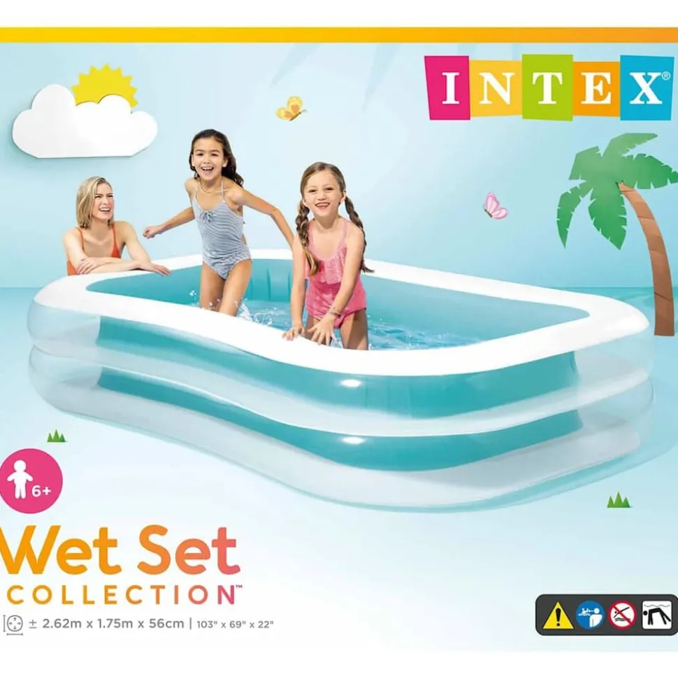 Intex Familezwembad Swim Center 262x175x56 cm