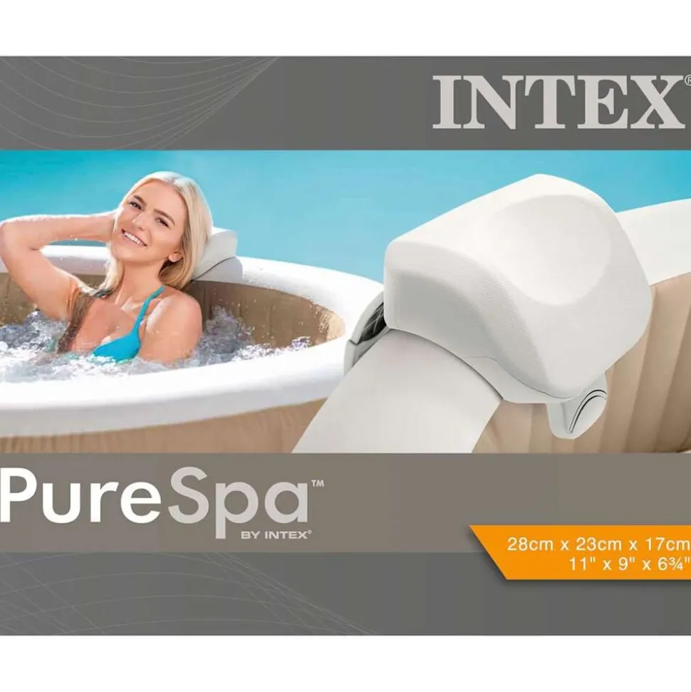 Intex Premium PureSpa Hoofdsteun 28x23x17 cm schuim wit