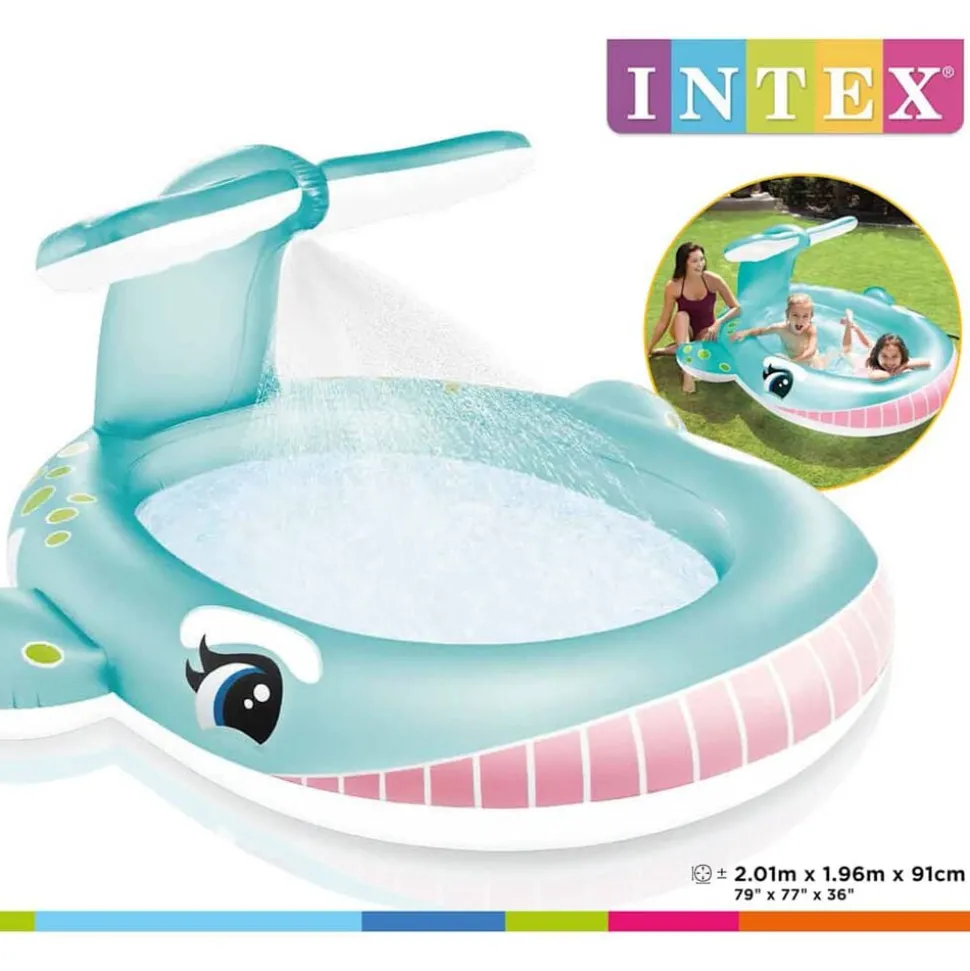 Intex Sproeibad Walvis 201x196x91 cm