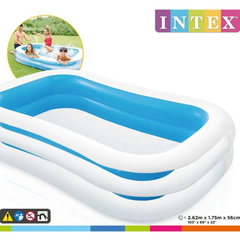 Intex Swim Center Familezwembad 262x175x56 cm