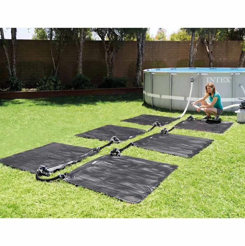 Intex Verwarmingsmat solar 1,2x1,2 m PVC zwart 28685