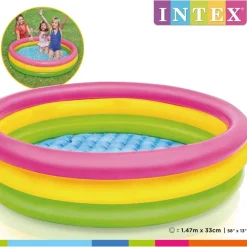 Intex Zwembad Sunset opblaasbaar 3 ringen 147x33 cm