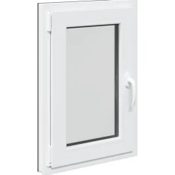 Kelderraam RISOR Antraciet 50 x 75 cm PVC en glas