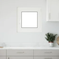 Kelderraam RISOR Antraciet 50 x 50 cm PVC en glas