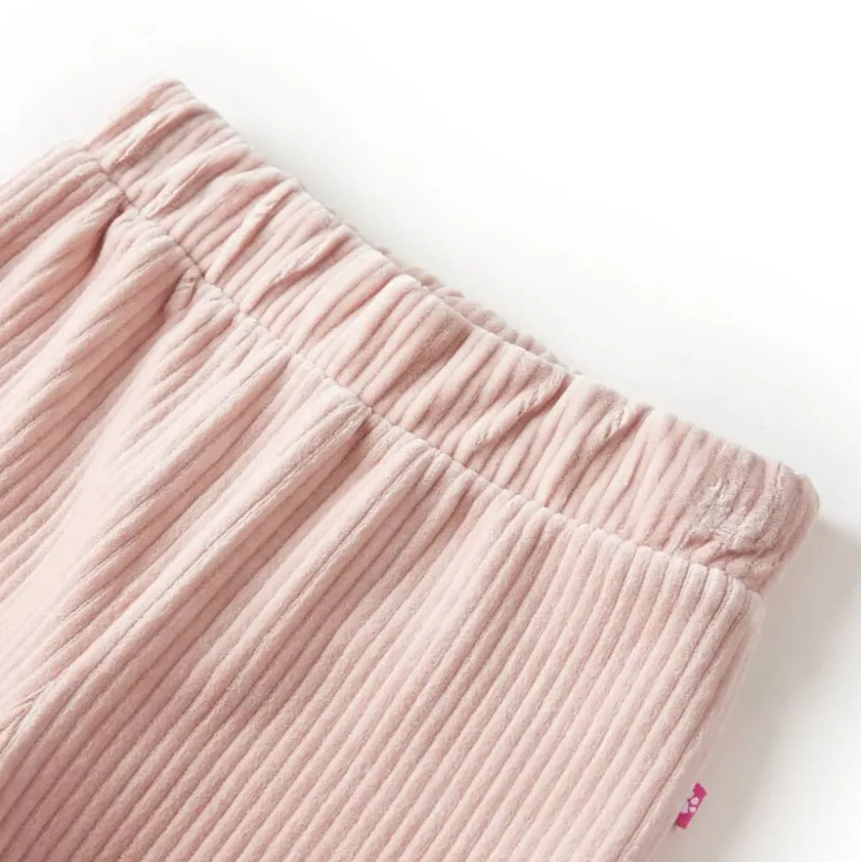 Kinderbroek 104 ribfluweel Lichtroze