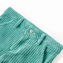 Kinderbroek 92 ribfluweel mintgroen