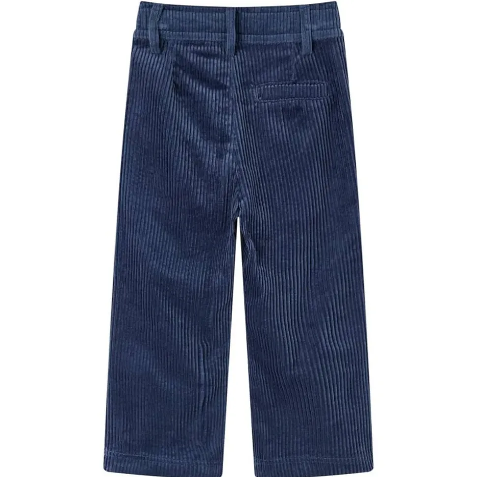 Kinderbroek 92 ribfluweel marineblauw
