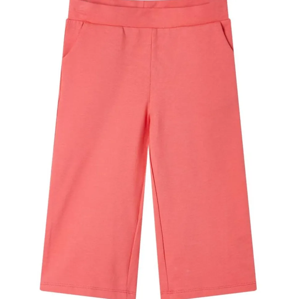 Kinderbroek met wijde pijpen 92 koraalkleurig