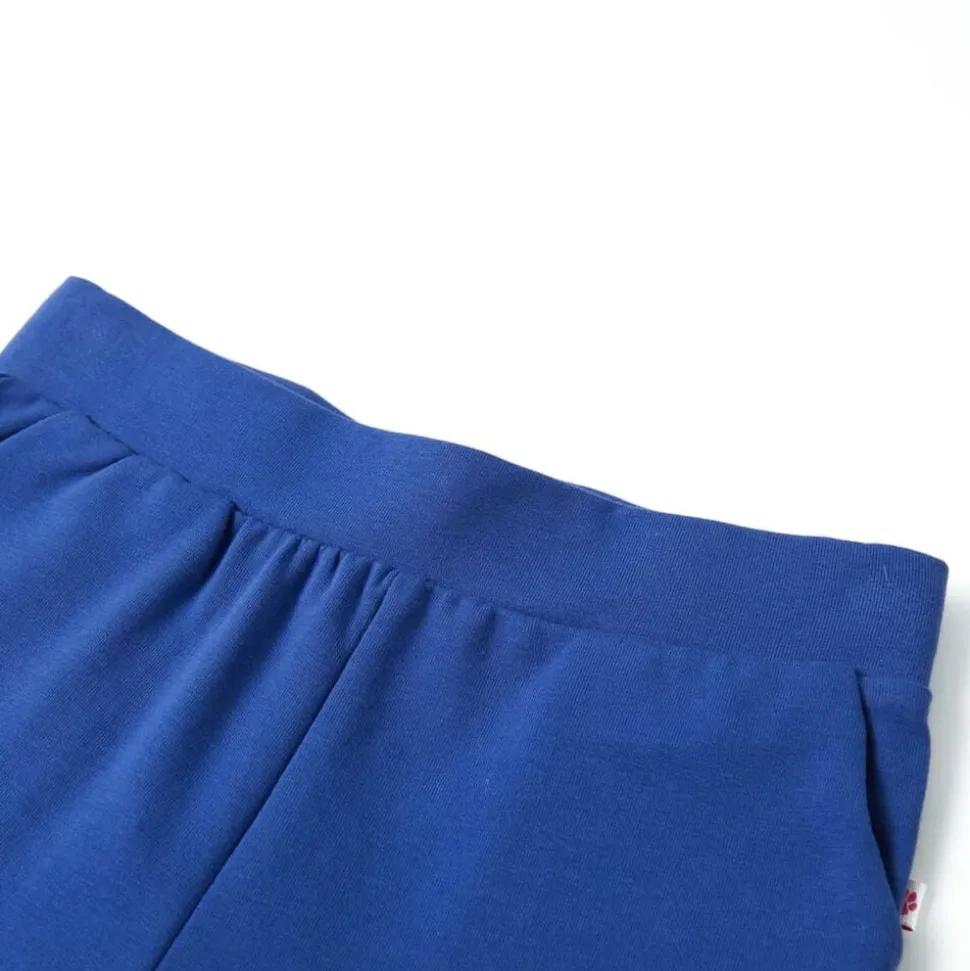 Kinderbroek met wijde pijpen 104 kobaltblauw