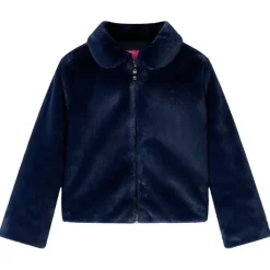 Kinderjas 92 kunstvacht marinekleur