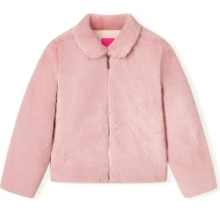 Kinderjas 92 kunstvacht roze