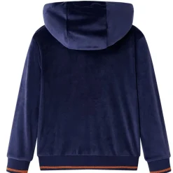 Kinderjas met capuchon 92 marineblauw