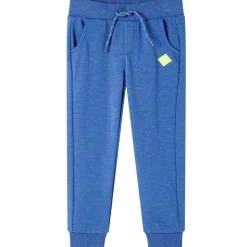 Kinderjoggingbroek 104 gemêleerd blauw