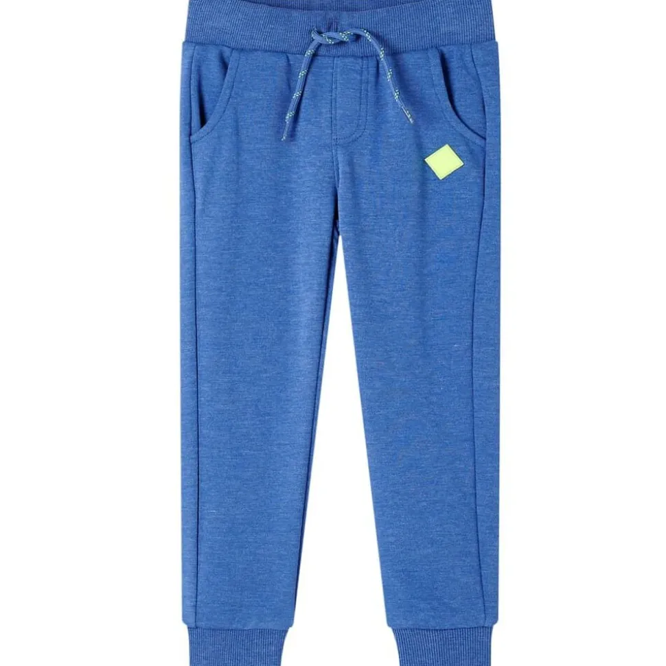 Kinderjoggingbroek 104 gemêleerd blauw