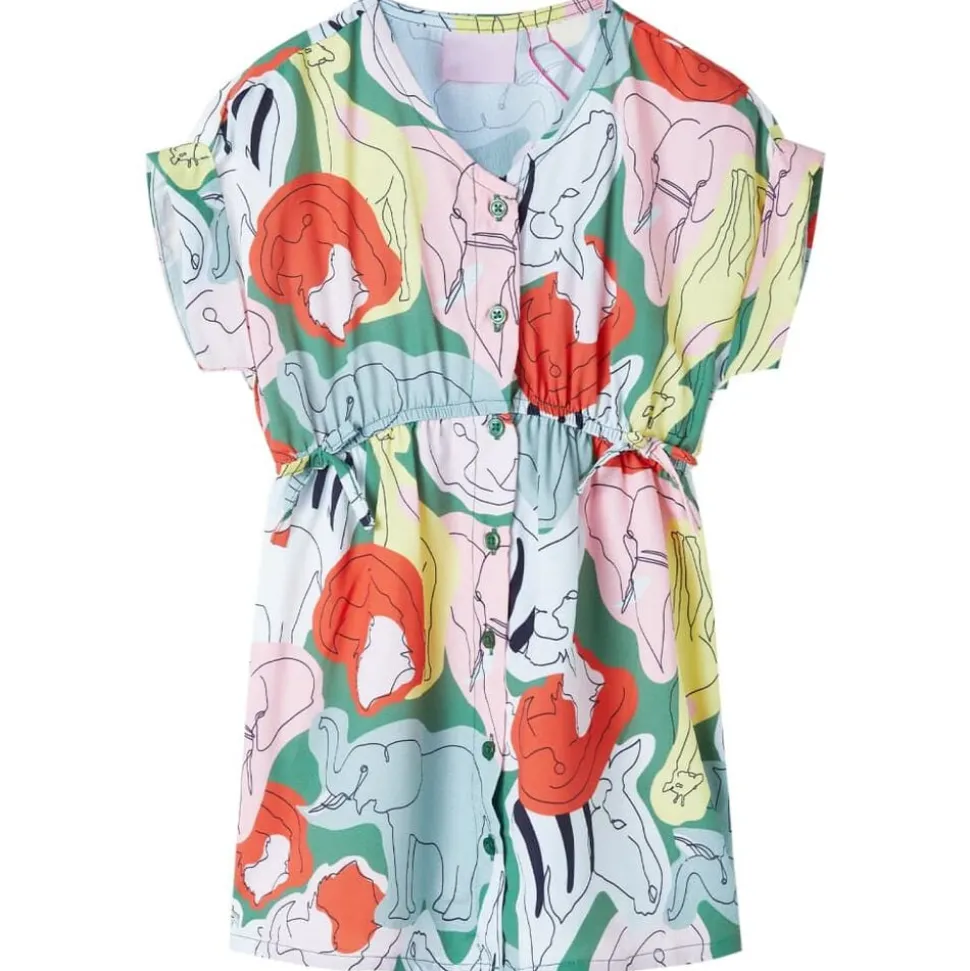 Kinderjurk 116 groen