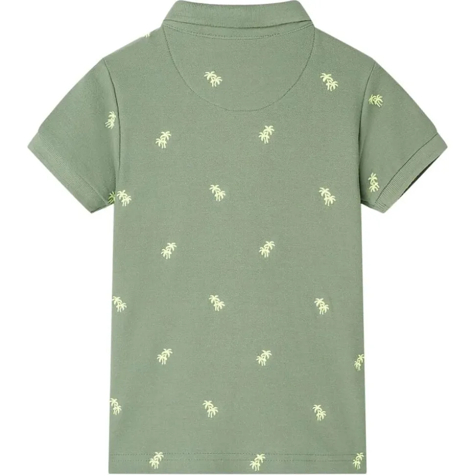 Kinderpoloshirt 92 kakikleurig