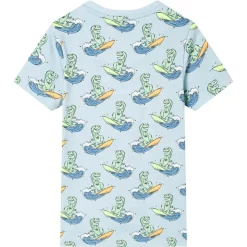 Kinderpyjama met korte mouwen 104 lichtblauw