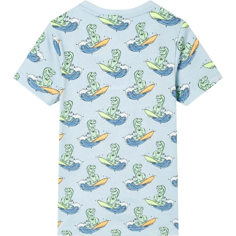 Kinderpyjama met korte mouwen 104 lichtblauw