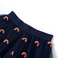 Kinderrokje met tule 92 marineblauw